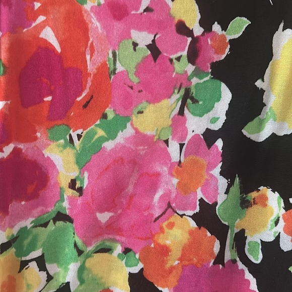 Lauren Ralph Lauren Womens Floral Long Sleeve Lightweight Knit Sweater Sz Medium - Picture 3 of 6